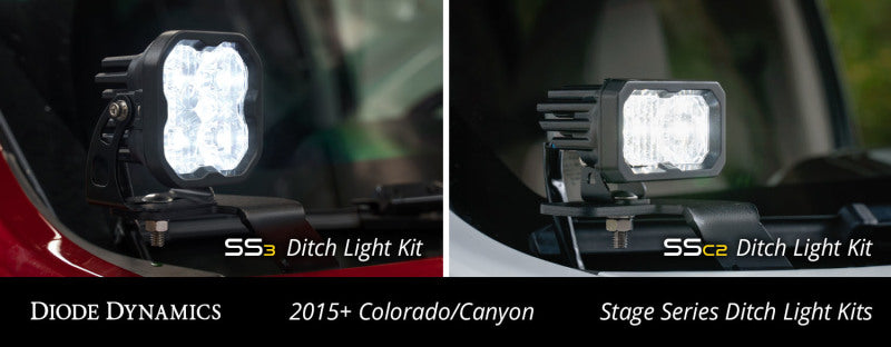 Diode Dynamics 15-21 Colorado/Canyon SS3 LED Ditch Light Kit - Sport White Combo