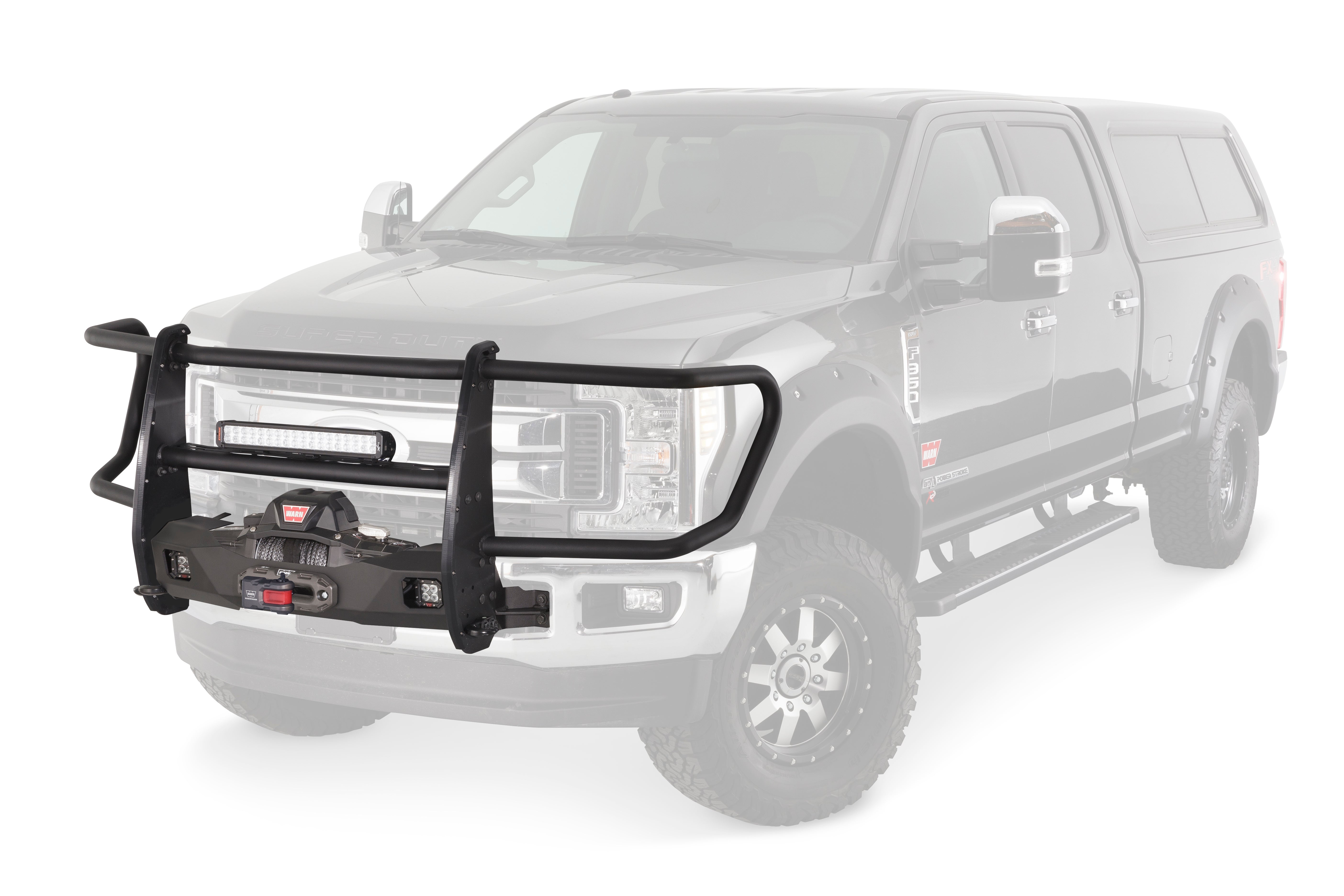 107650 - 108001 - Trans4mer Gen III - 17-21 Ford SD-full-grille-guard_ghost.jpg