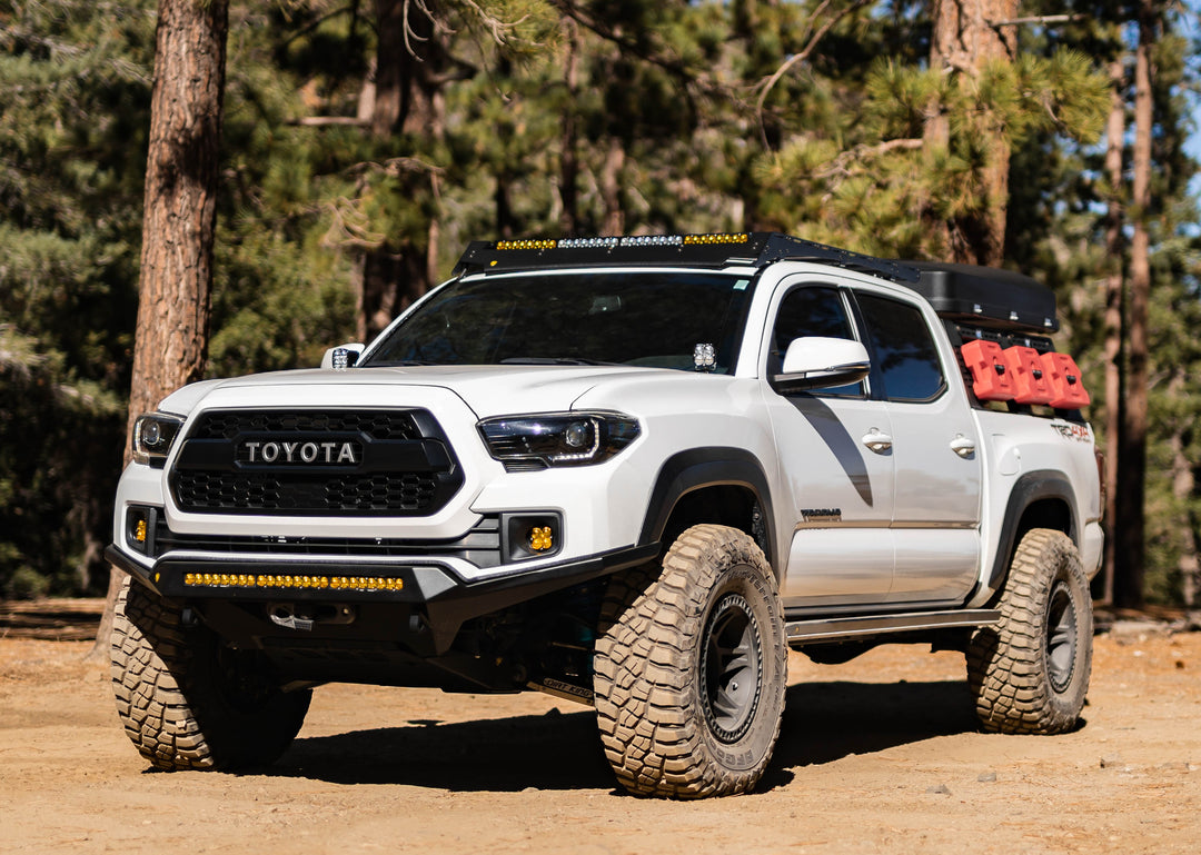 Toyota Tacoma Alpha Front Bumper, front three-quarter view