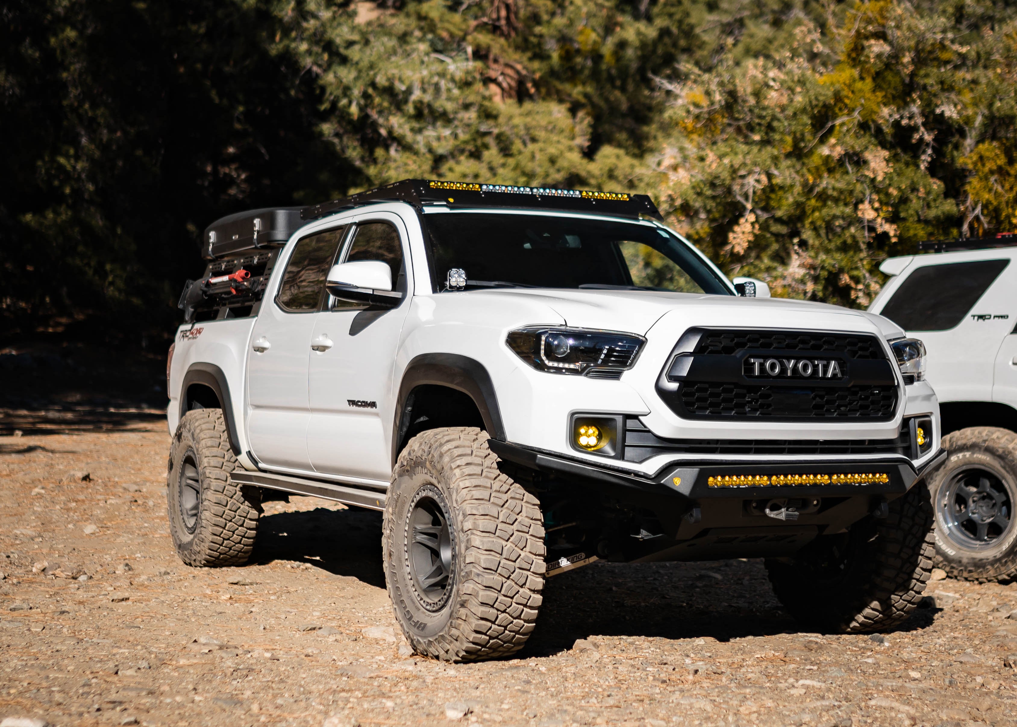 2016–2023 Toyota Tacoma Alpha Front Bumper, off-road front view