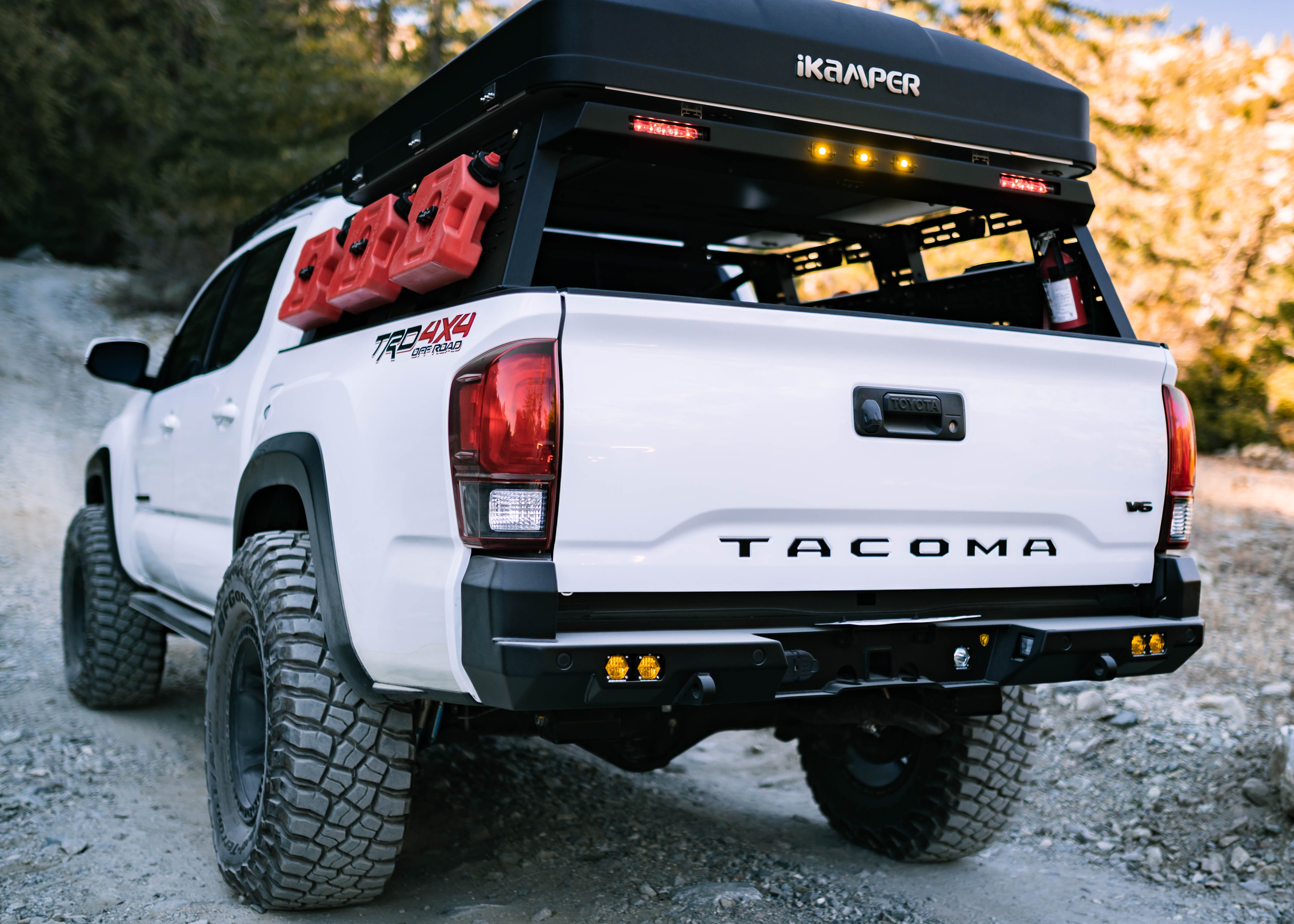 Toyota Tacoma Foxtrot Rear Bumper, rear three-quarter view