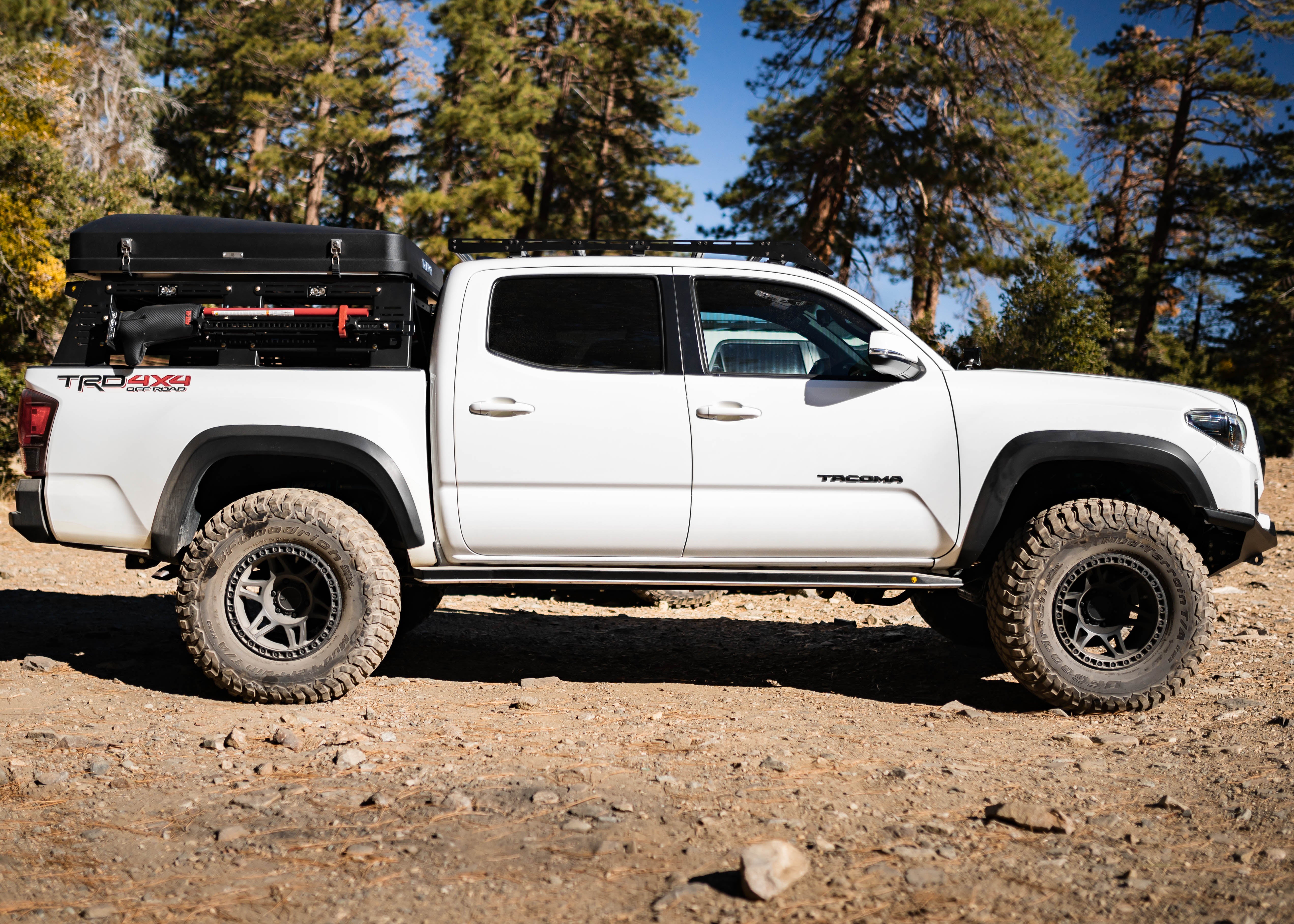 2016–2023 Toyota Tacoma rock sliders, side view