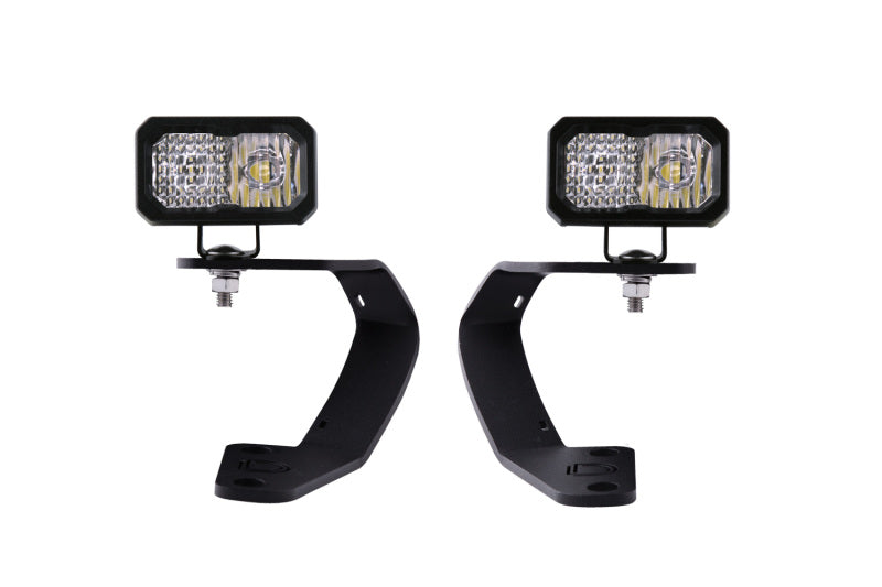 Diode Dynamics 10-21 Toyota 4Runner Stage Series 2in LED Ditch Light Kit - Pro White Combo