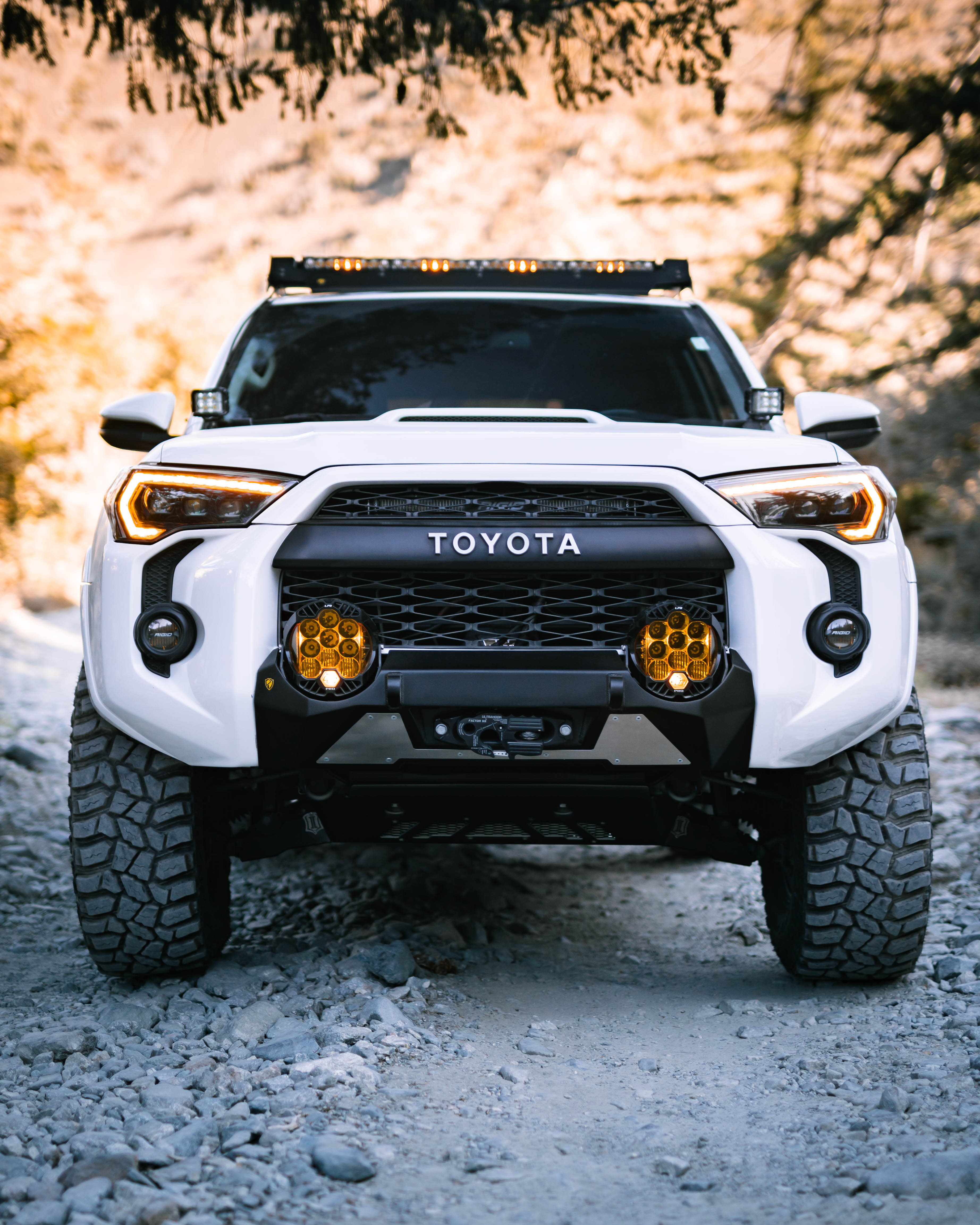 Toyota 4Runner with Saints Offroad front bumper and off-road lighting