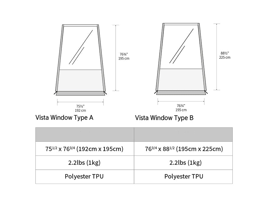 Vista Window Type A (Skycamp Annex Plus)