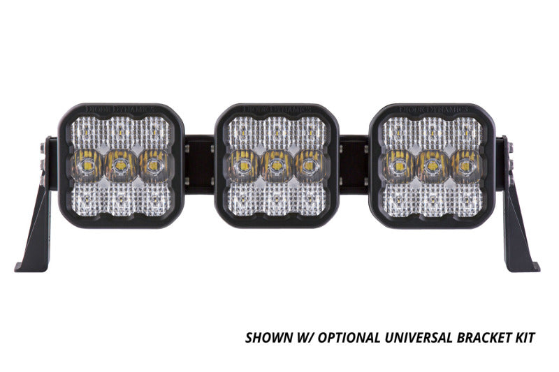 Diode Dynamics SS5 Sport Universal CrossLink 3-Pod Lightbar - Yellow Driving