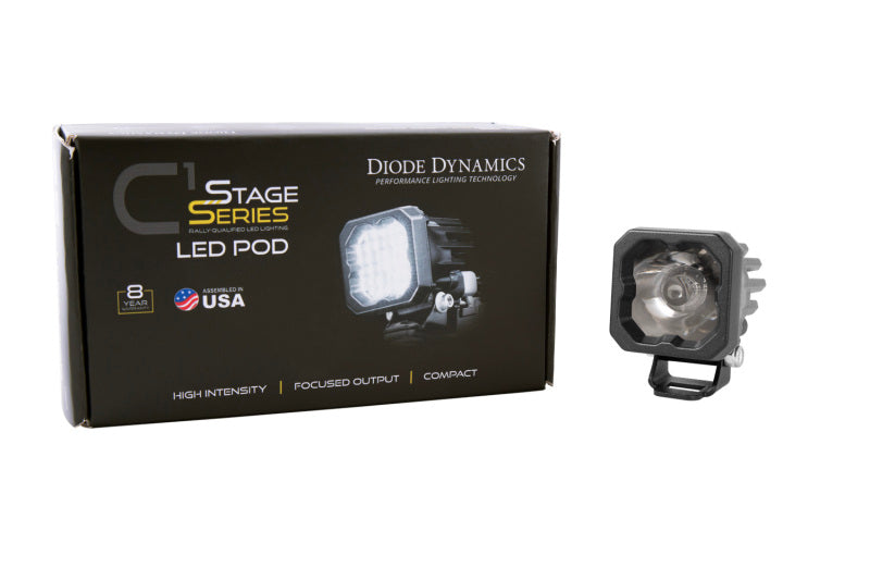 Diode Dynamics Stage Series C1 LED Pod Sport - White Wide Standard BBL Each