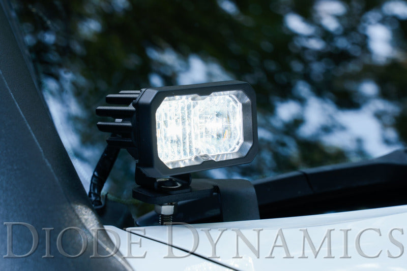 Diode Dynamics 16-21 Toyota Tacoma Stage Series 2in LED Ditch Light Kit - Pro White Combo