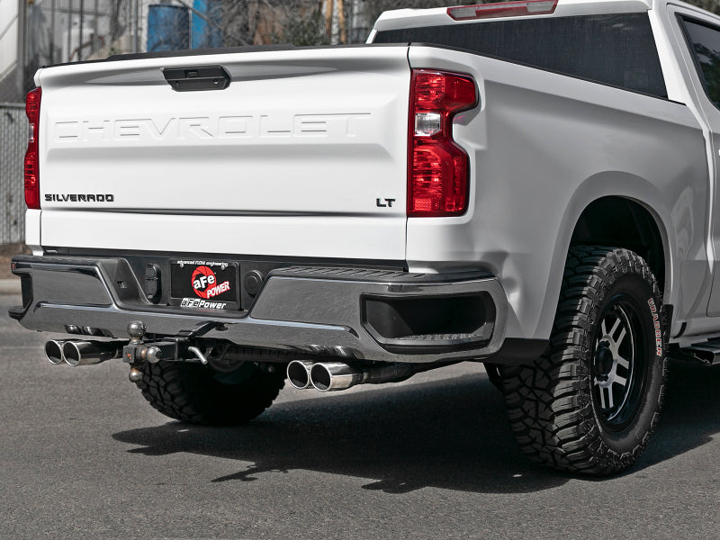 aFe Vulcan Series 3in-2-1/2in 304 SS Cat-Back 2019 GM Silverado 1500 V8-5.3L w/ Polished Tips