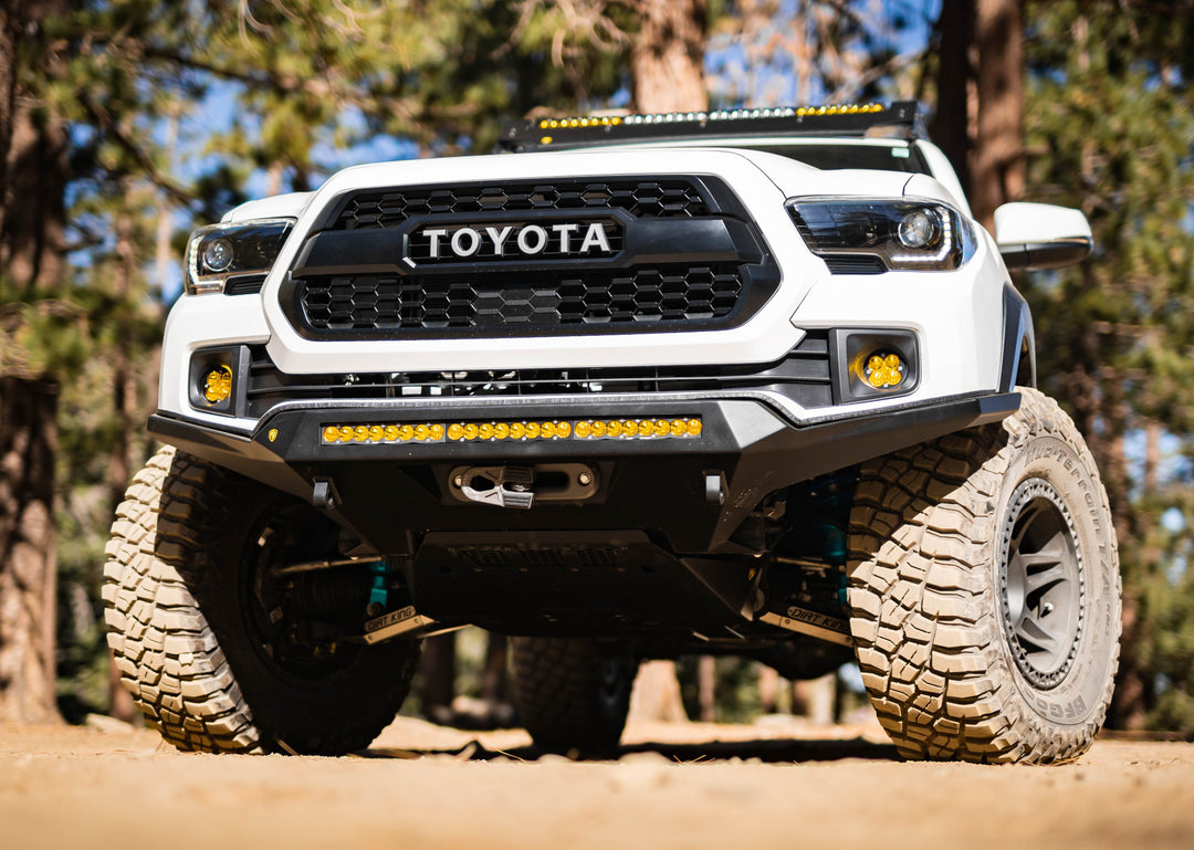 Toyota Tacoma Alpha Front Bumper with Baja Designs 30-inch light bar