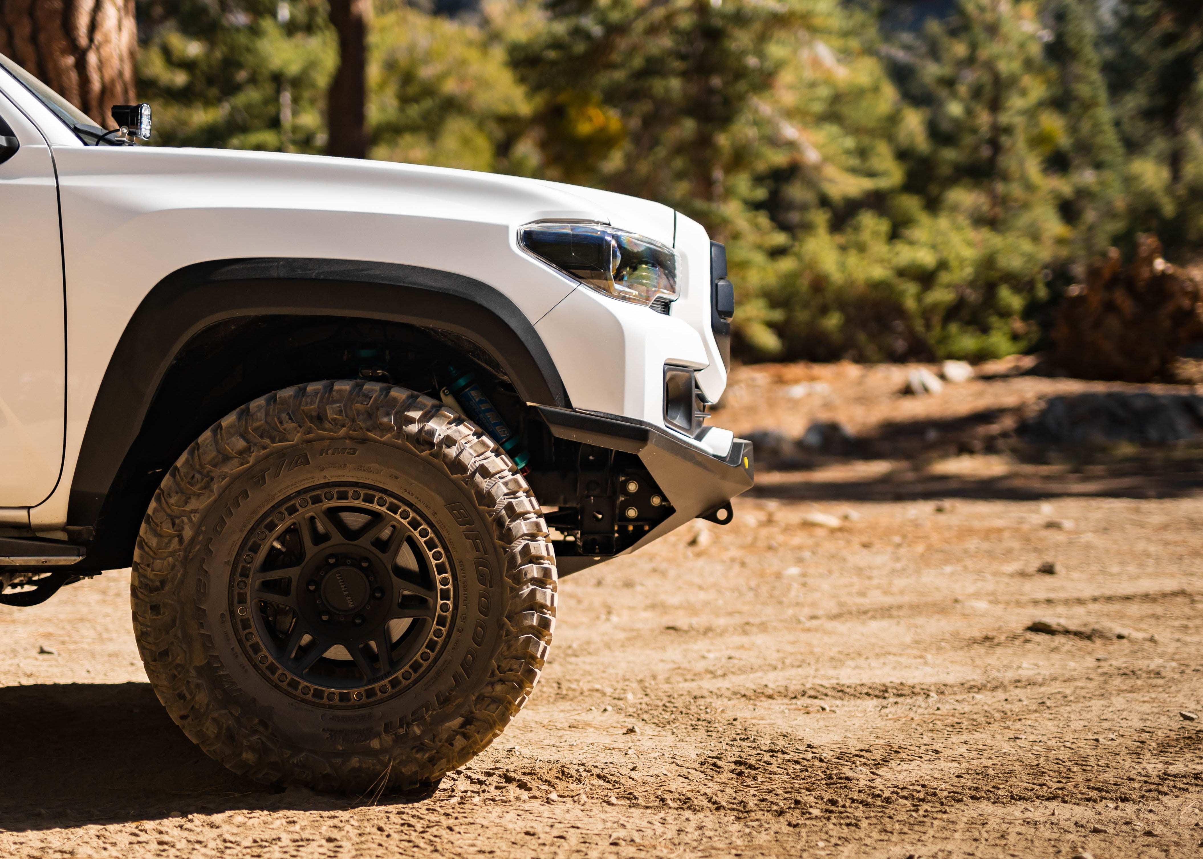 Toyota Tacoma Alpha Front Bumper with increased tire clearance