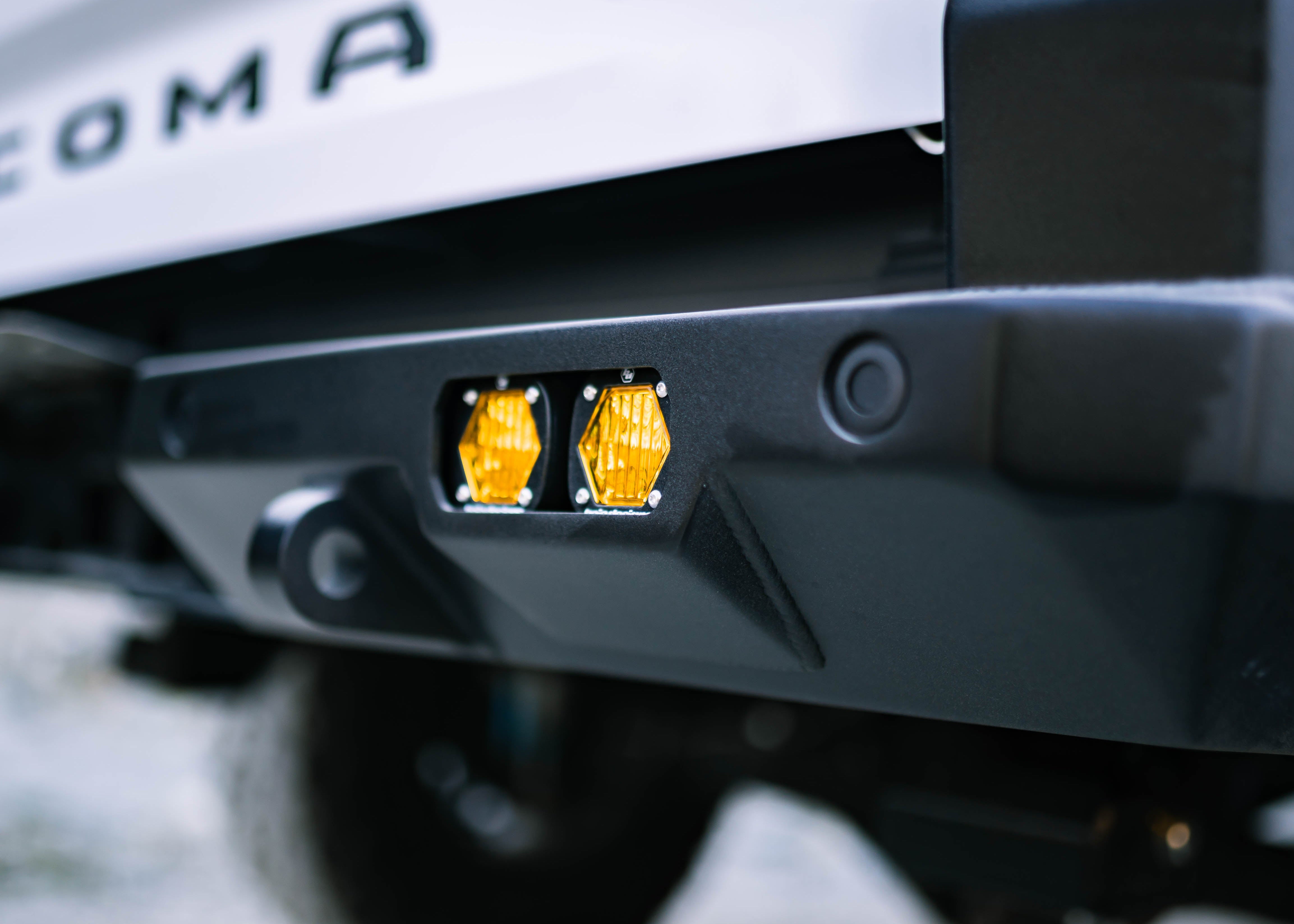 Tacoma Foxtrot Rear Bumper with Baja Designs S1 chase lights